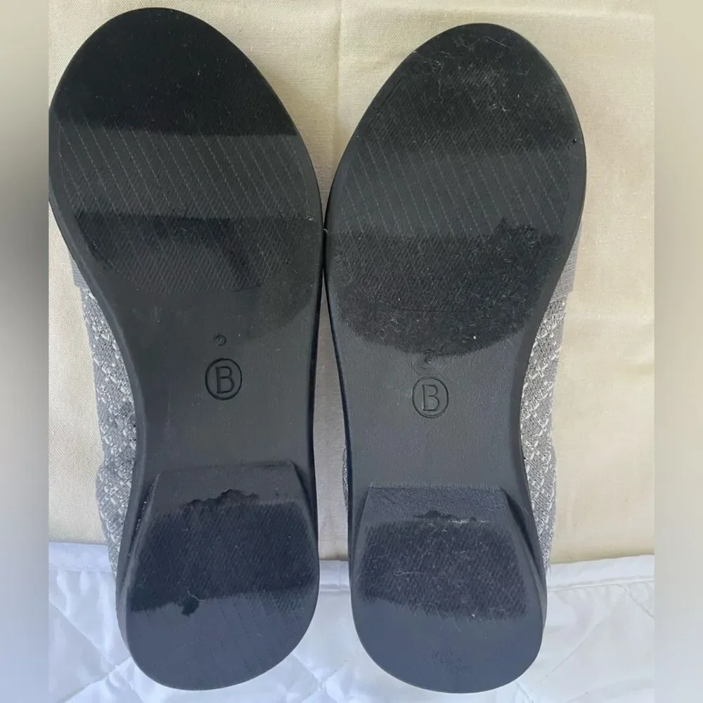 BZees for Lifestride Women’s Kissed Ballet Flats Graphite Color 7.5W